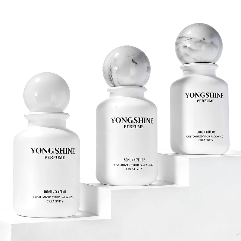 White Glass Perfume Bottle